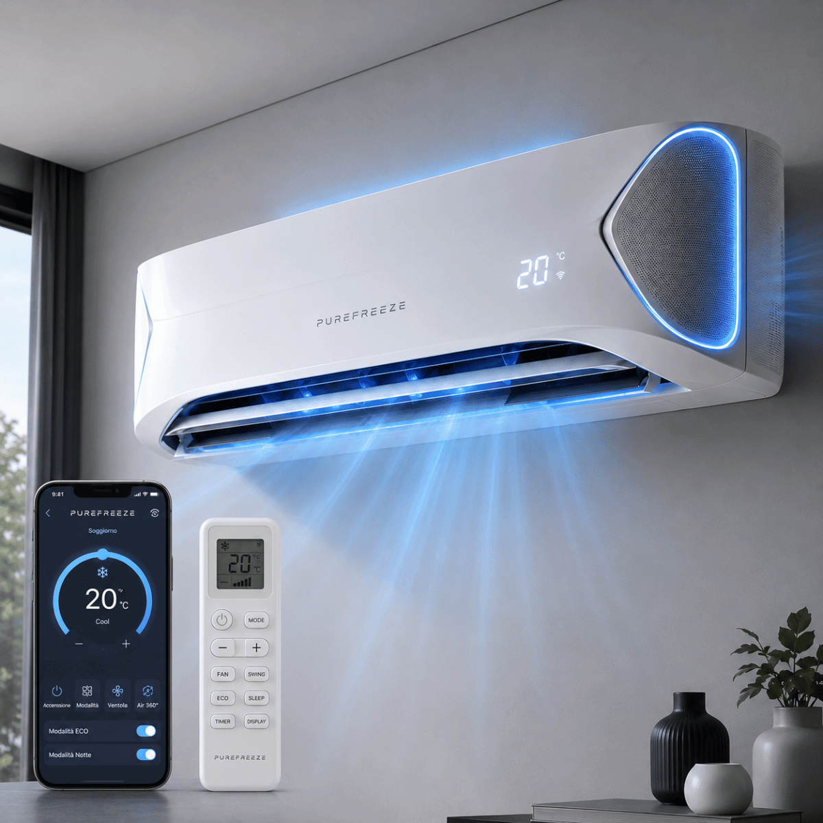 PUREFREEZE wall convector heater